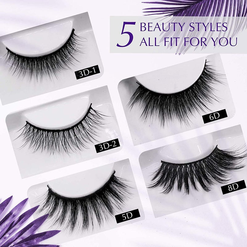 Arishine Magnetic Eyelashes with Applicator: 5 Pairs Reusable Natural & Glam Lashes, Lightweight Magnetic Liner, Beginner-Friendly, No Glue Needed, Waterproof & Cruelty-Free - Image 3